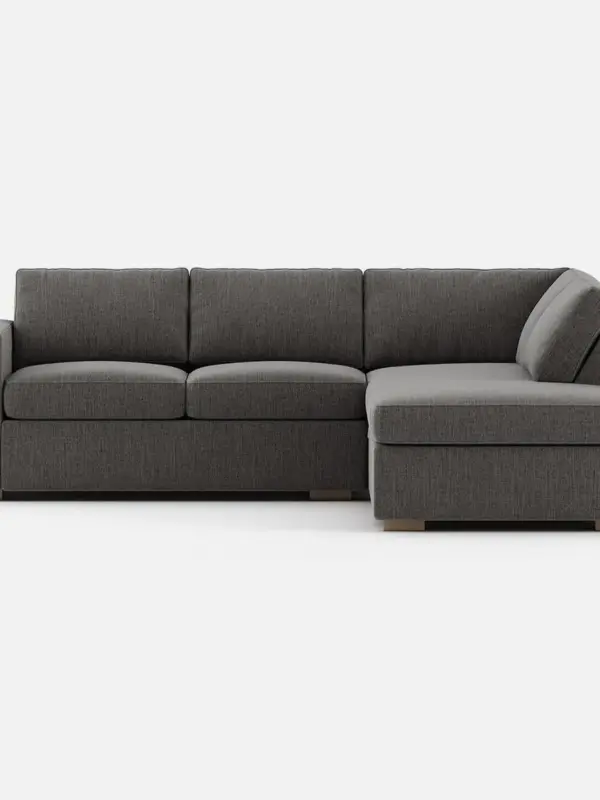 Glozin II Sectional Sofa in Latex—Sand