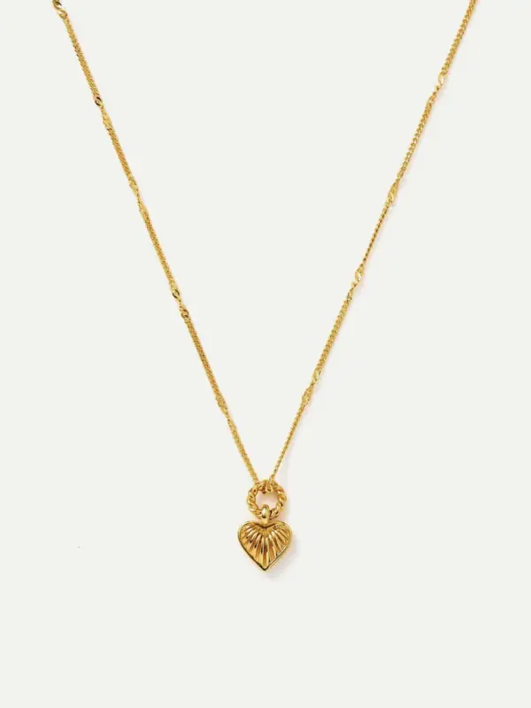 Heart Charm Pendant Necklace