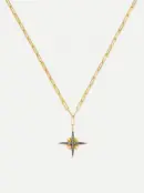 North Star Pearl Chain Necklace